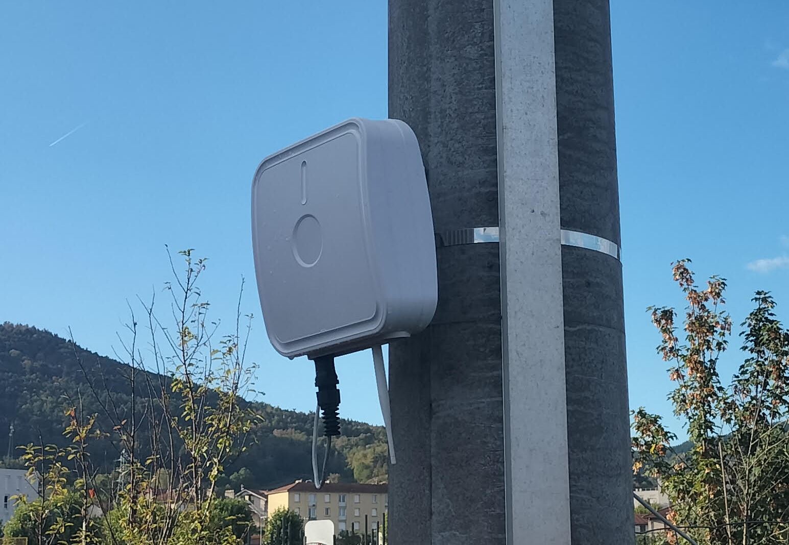 Installation terrain de mesure du trafic